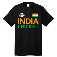 Indian Flag Cricket Player Sports Fan Tall T-Shirt