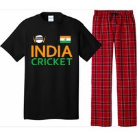 Indian Flag Cricket Player Sports Fan Pajama Set