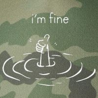 IM Fine Drowning Meme Funny Design Legacy Tie Dye Trucker Hat