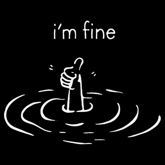 IM Fine Drowning Meme Funny Design Apron