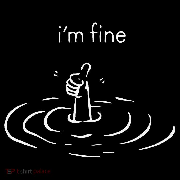 IM Fine Drowning Meme Funny Design 16 in Basic Backpack