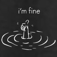 IM Fine Drowning Meme Funny Design Hat