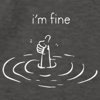 IM Fine Drowning Meme Funny Design Vector Backpack