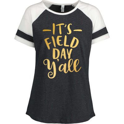 It's Field Day Y'all Enza Ladies Jersey Colorblock Tee