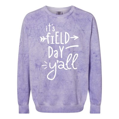 It's Field Day Y'all Class Colorblast Crewneck Sweatshirt