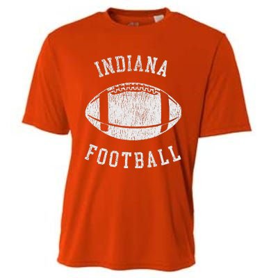 Indiana Football Distressed 80S Throwback Classic Cooling Performance Crew T-Shirt