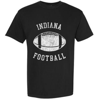 Indiana Football Distressed 80S Throwback Classic Garment-Dyed Heavyweight T-Shirt