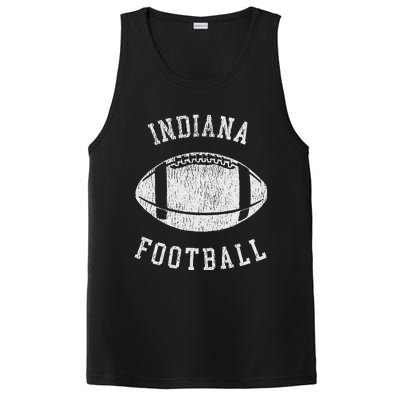 Indiana Football Distressed 80S Throwback Classic PosiCharge Competitor Tank