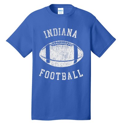 Indiana Football Distressed 80S Throwback Classic Tall T-Shirt