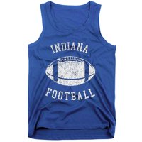 Indiana Football Distressed 80S Throwback Classic Tank Top