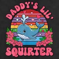 Inappropriate Funny DaddyS Lil Squirter Embarrassing Women 7 Panel Mesh Trucker Snapback Hat