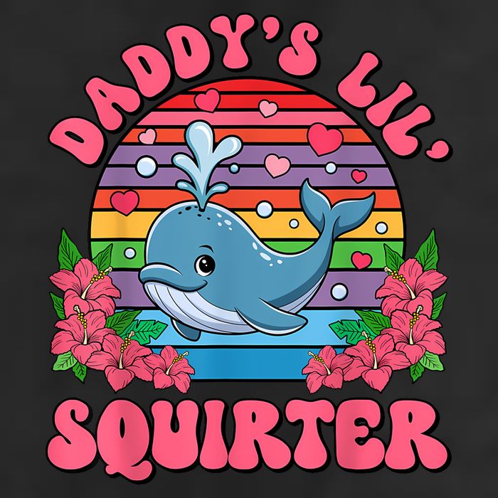 Inappropriate Funny DaddyS Lil Squirter Embarrassing Women 7 Panel Mesh Trucker Snapback Hat