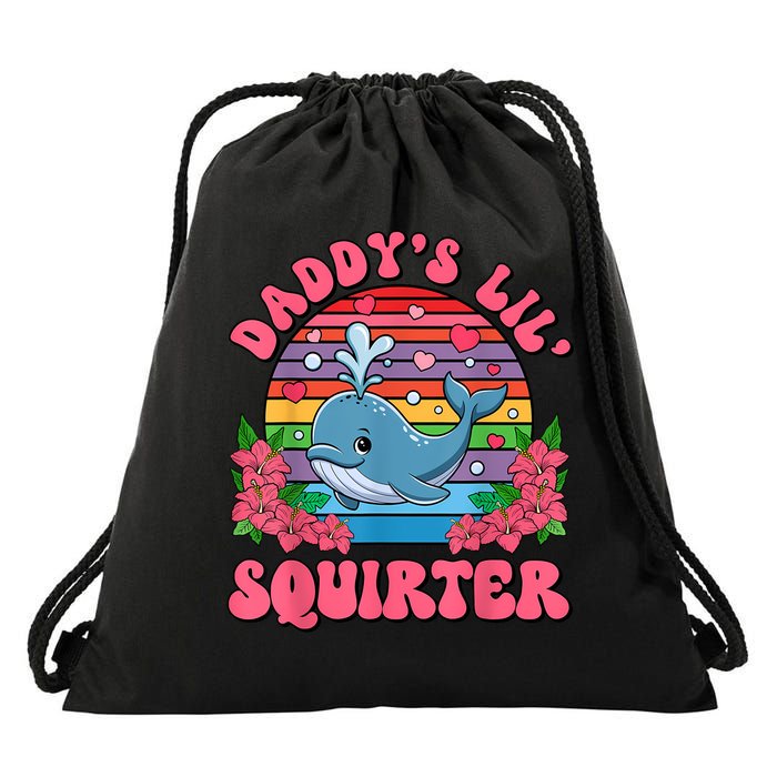 Inappropriate Funny DaddyS Lil Squirter Embarrassing Women Drawstring Bag