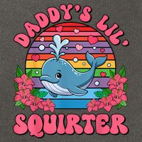 Inappropriate Funny DaddyS Lil Squirter Embarrassing Women Cotton Canvas Backpack