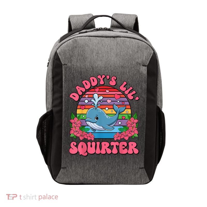 Inappropriate Funny DaddyS Lil Squirter Embarrassing Women Vector Backpack