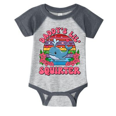 Inappropriate Funny DaddyS Lil Squirter Embarrassing Women Infant Baby Jersey Bodysuit
