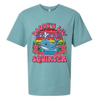 Inappropriate Funny DaddyS Lil Squirter Embarrassing Women Sueded Cloud Jersey T-Shirt