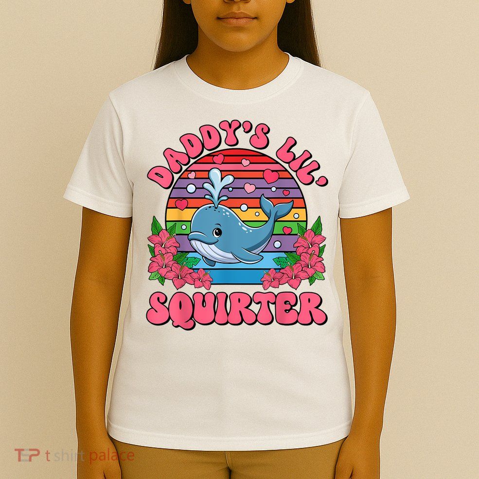 Inappropriate Funny DaddyS Lil Squirter Embarrassing Women T-Shirt