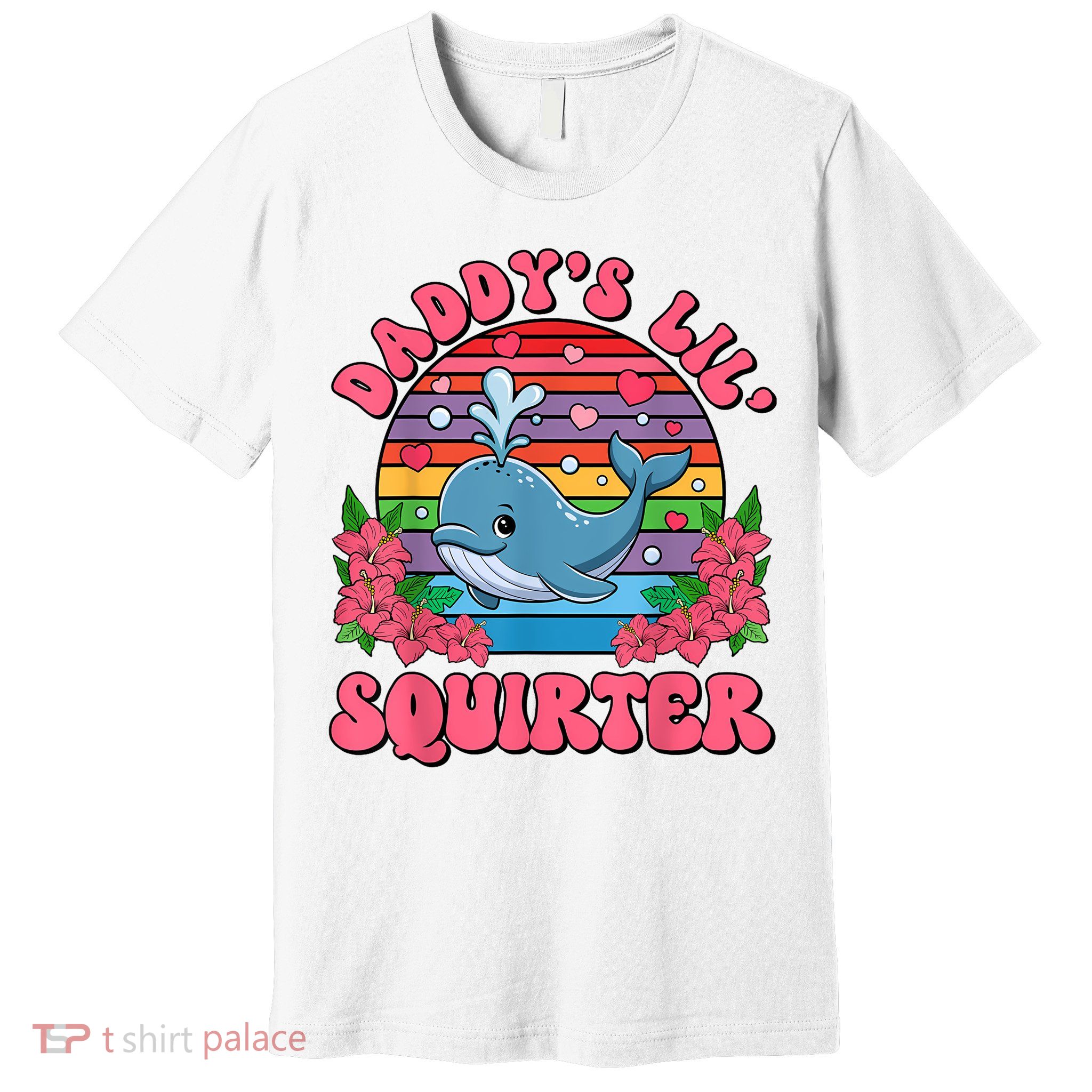Inappropriate Funny DaddyS Lil Squirter Embarrassing Women Premium T-Shirt