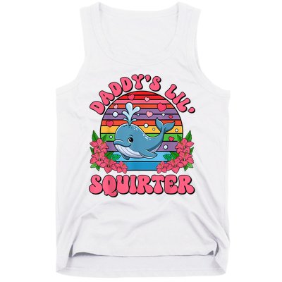Inappropriate Funny DaddyS Lil Squirter Embarrassing Women Tank Top