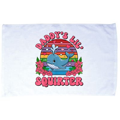 Inappropriate Funny DaddyS Lil Squirter Embarrassing Women Microfiber Hand Towel