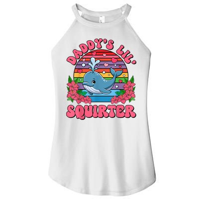 Inappropriate Funny DaddyS Lil Squirter Embarrassing Women Women's Perfect Tri Rocker Tank