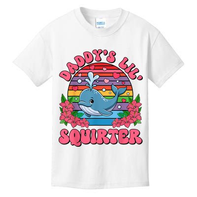 Inappropriate Funny DaddyS Lil Squirter Embarrassing Women Kids T-Shirt