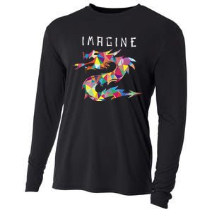 Imagine Fantasy Dragon Tattoo Style Cooling Performance Long Sleeve Crew