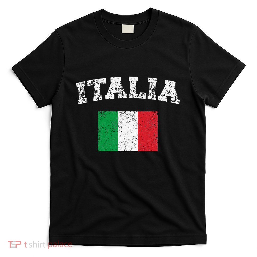 Italian Flag Distressed Flag Of Italy Italia Flag T-Shirt