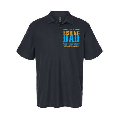 I'm Fishing Dad T Softstyle Adult Sport Polo