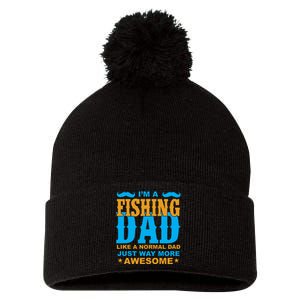 I'm Fishing Dad T Pom Pom 12in Knit Beanie