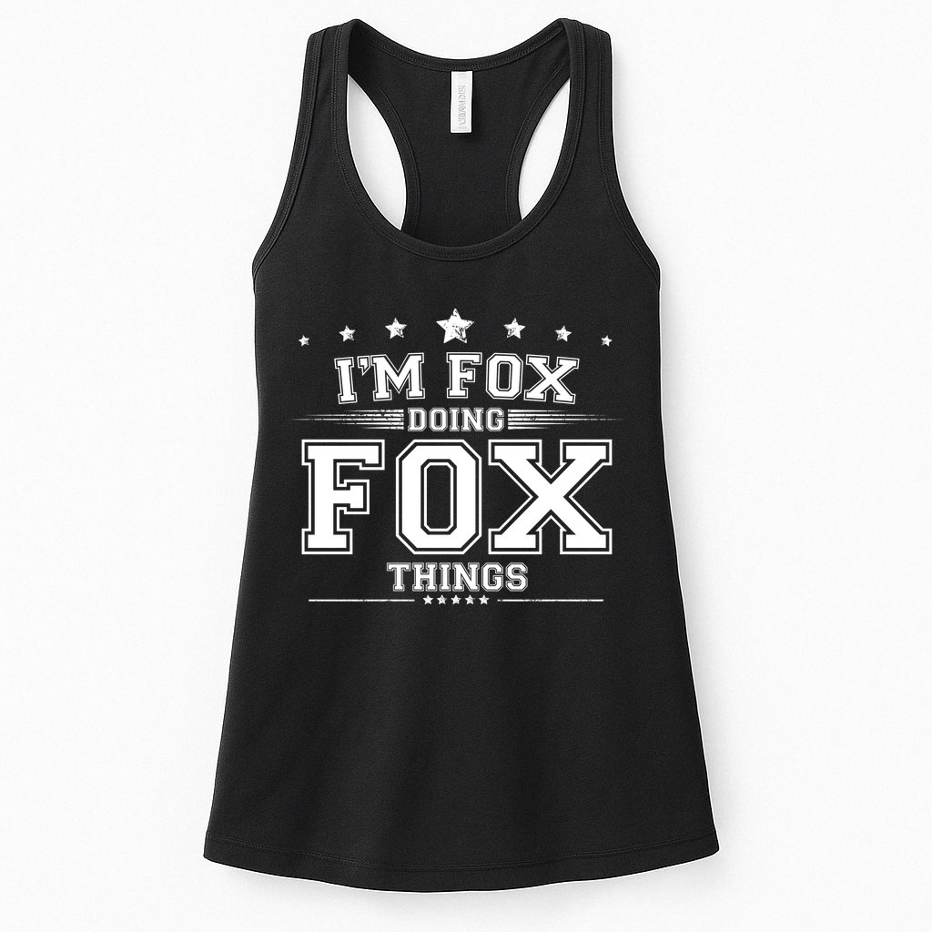 Im Fox Doing Fox Things Womens Tank Top