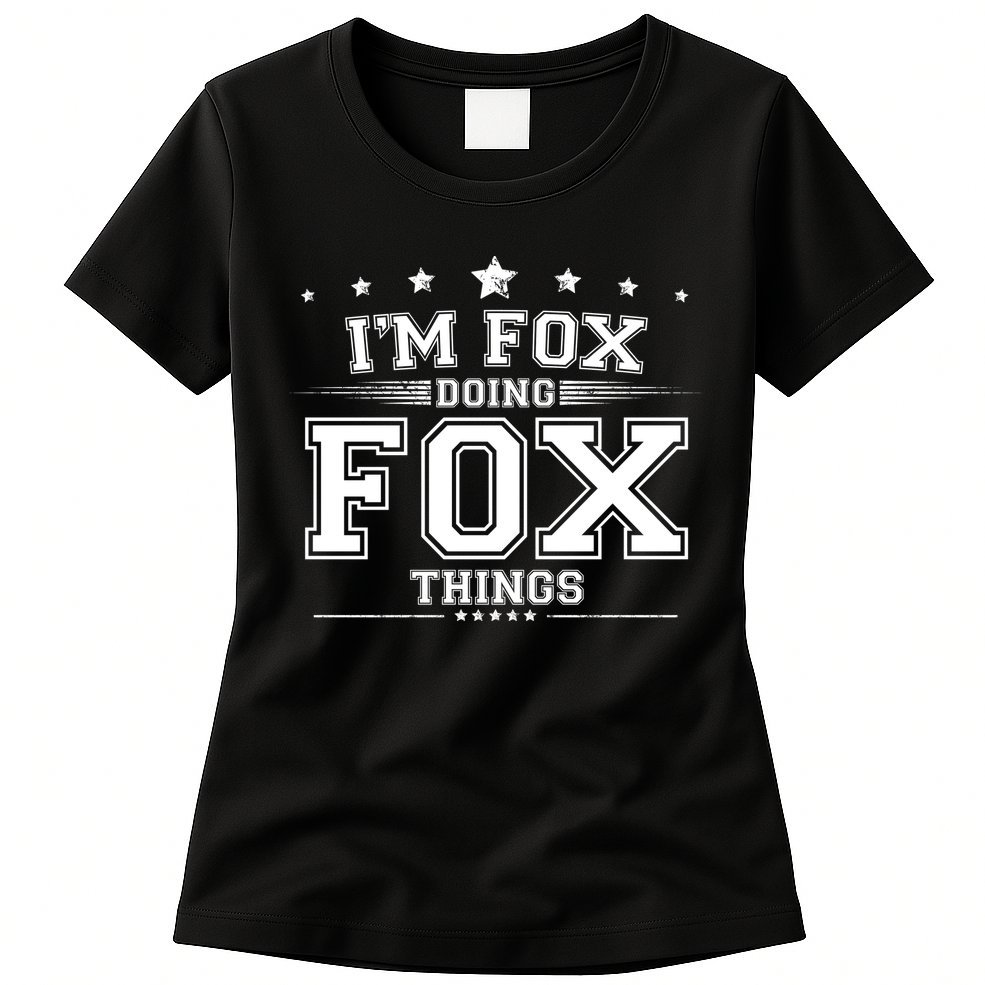 Im Fox Doing Fox Things Womens T-Shirt