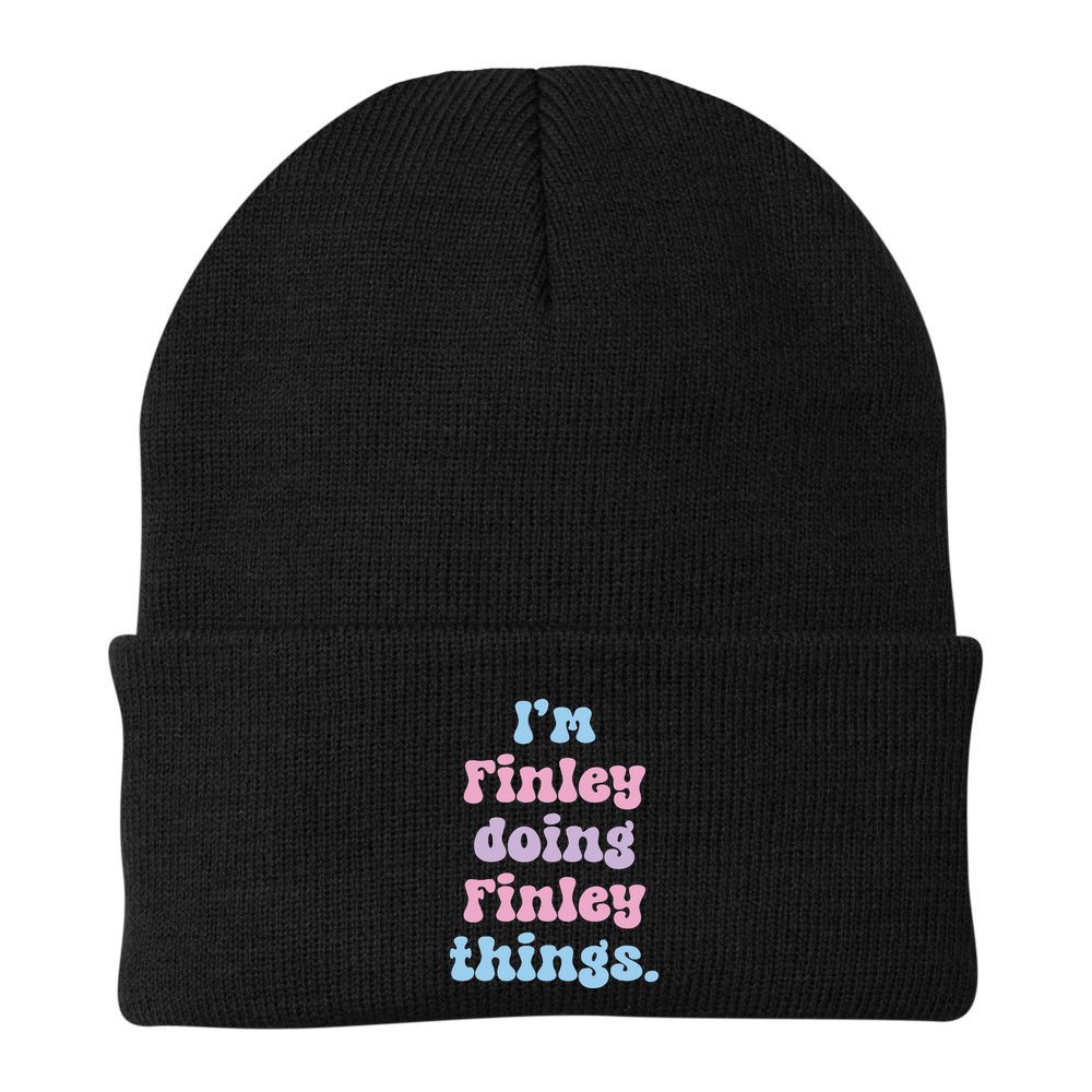 IM Finley Doing Finley Things Funny Name Beanie