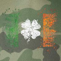 Irish Flag Distressed Shamrock ST Patrick's Day Legacy Tie Dye Trucker Hat