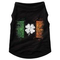 Irish Flag Distressed Shamrock ST Patrick's Day Doggie Tank