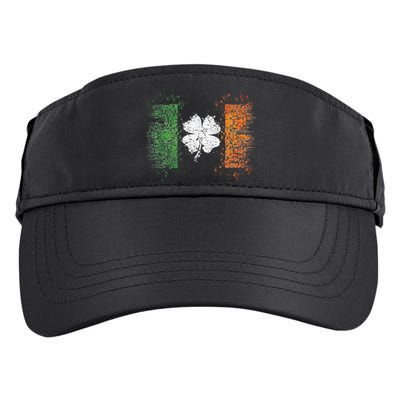 Irish Flag Distressed Shamrock ST Patrick's Day Adult Drive Performance Visor