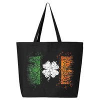 Irish Flag Distressed Shamrock ST Patrick's Day 25L Jumbo Tote
