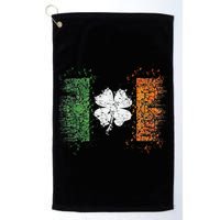 Irish Flag Distressed Shamrock ST Patrick's Day Golf Towel