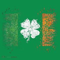 Irish Flag Distressed Shamrock ST Patrick's Day Tall T-Shirt