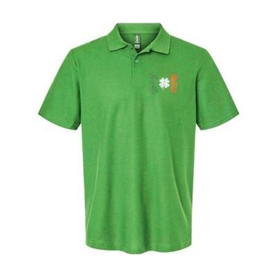 Irish Flag Distressed Shamrock ST Patrick's Day Polo