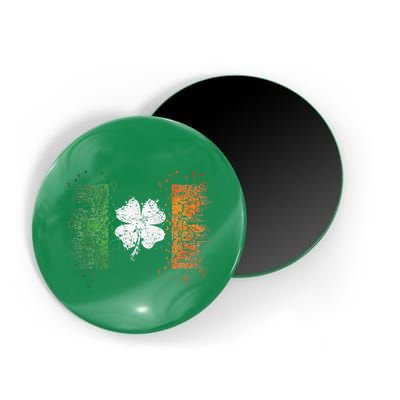 Irish Flag Distressed Shamrock ST Patrick's Day Magnet