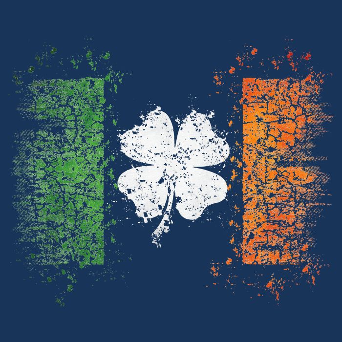 Irish Flag Distressed Shamrock ST Patrick's Day Infant Baby Jersey Bodysuit