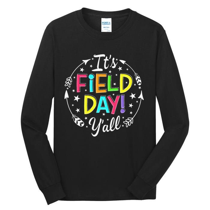 Its Field Day Y'all Teacher Student Tall Long Sleeve T-Shirt