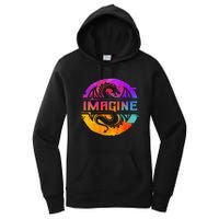 Imagine Fantasy Dragon Retro Tribal animal Women's Pullover Hoodie