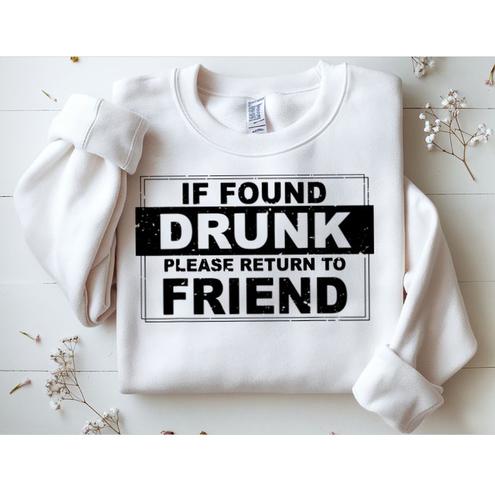 If Found Drunk Please Return To Friend Sweatshirt