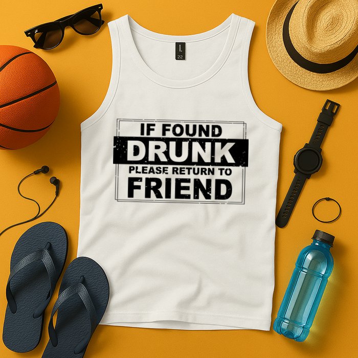 If Found Drunk Please Return To Friend Tank Top