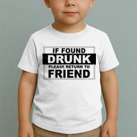 If Found Drunk Please Return To Friend Toddler T-Shirt