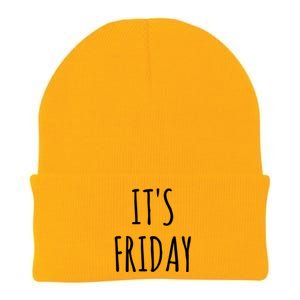 It's Friday Day Of The Week Prank April Fools Day Gift Knit Cap Winter Beanie