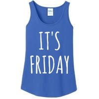 It's Friday Day Of The Week Prank April Fools Day Gift Ladies Essential Tank